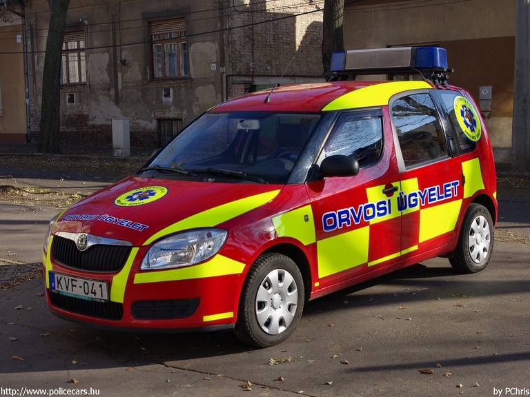Skoda Roomster, orvosi ügyelet, Budapest, International Ambulance, fotó: PChris
Keywords: mentő mentőautó magyar Magyarország KVF-041