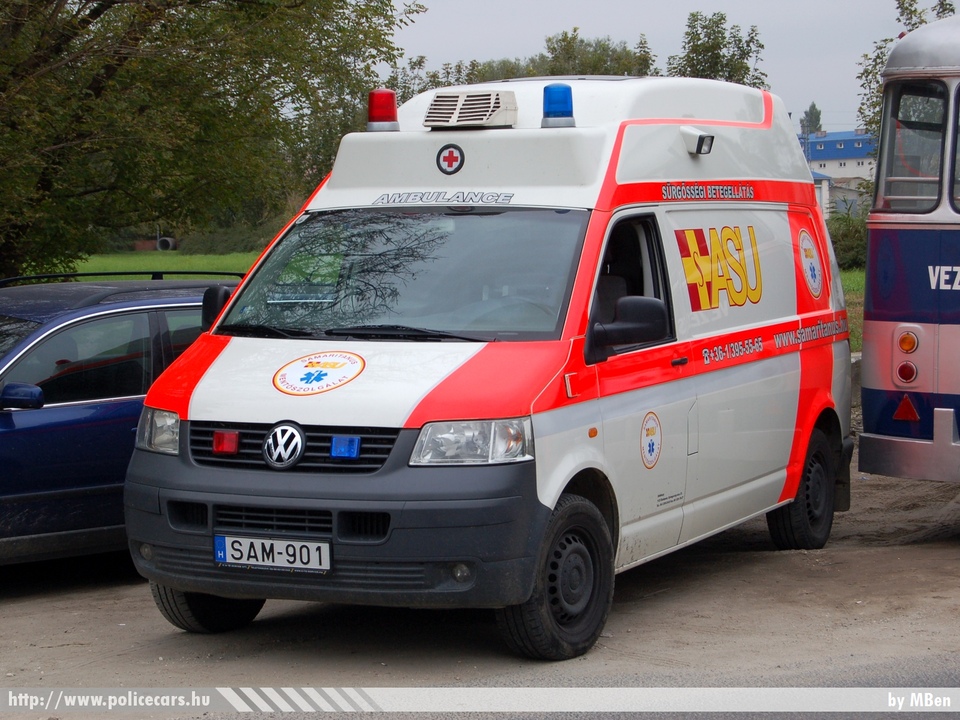 Volkswagen Transporter T5, Samaritanus Mentõszolgálat, fotó: MBen
Keywords: magyar Magyarország mentő mentőautó SAM-901 Hungary hungarian ambulance