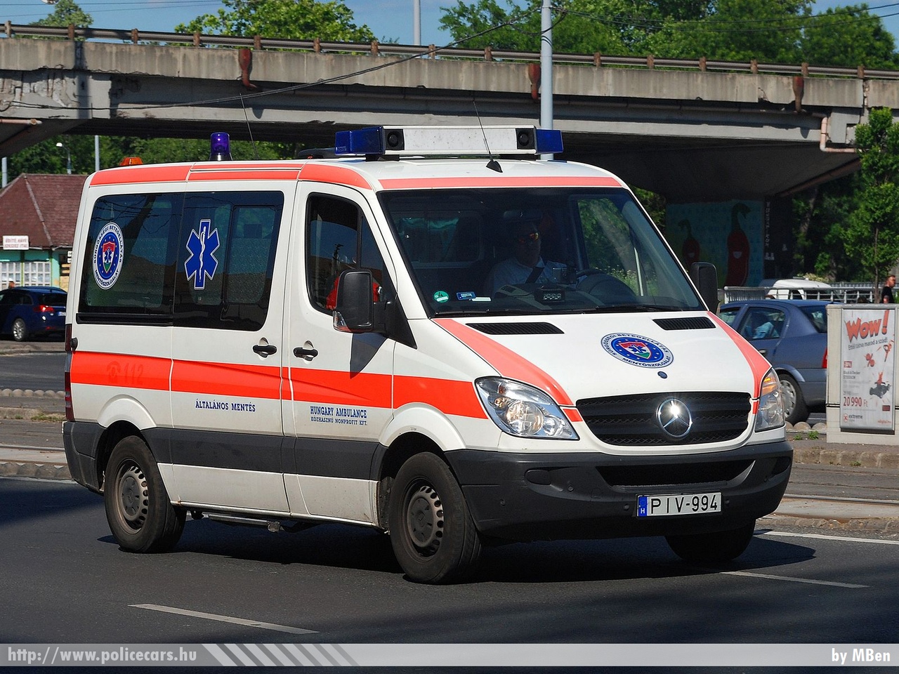 Mercedes Sprinter II, Hungary Ambulance Közhasznú Nonprofit Kft., fotó: MBen
Keywords: mentő mentőautó magyar Magyarország hungarian Hungary ambulance PIV-994