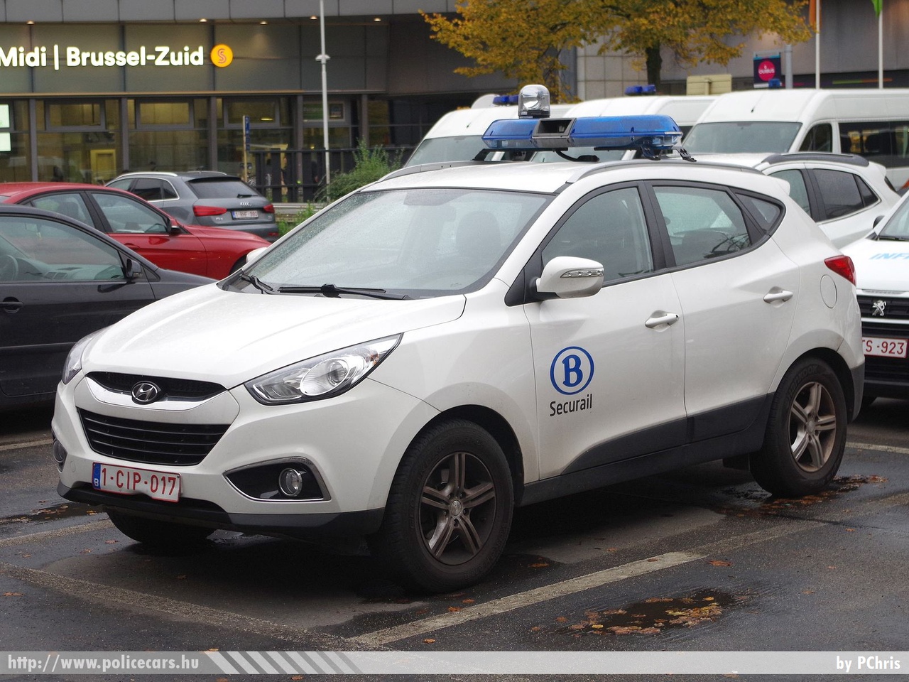 Hyundai ix35, Securail (SNCB), fotó: PChris
Keywords: belga Belgium vasúti rendőrség belgian railway police