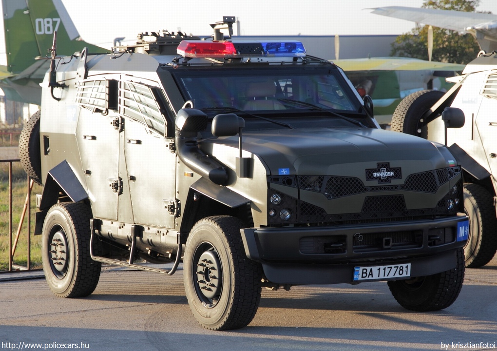 Oshkosh SandCat, fotó: krisztianfotoi
Keywords: bolgár Bulgária rendőr rendőrautó rendőrség katonai rendészet NATO