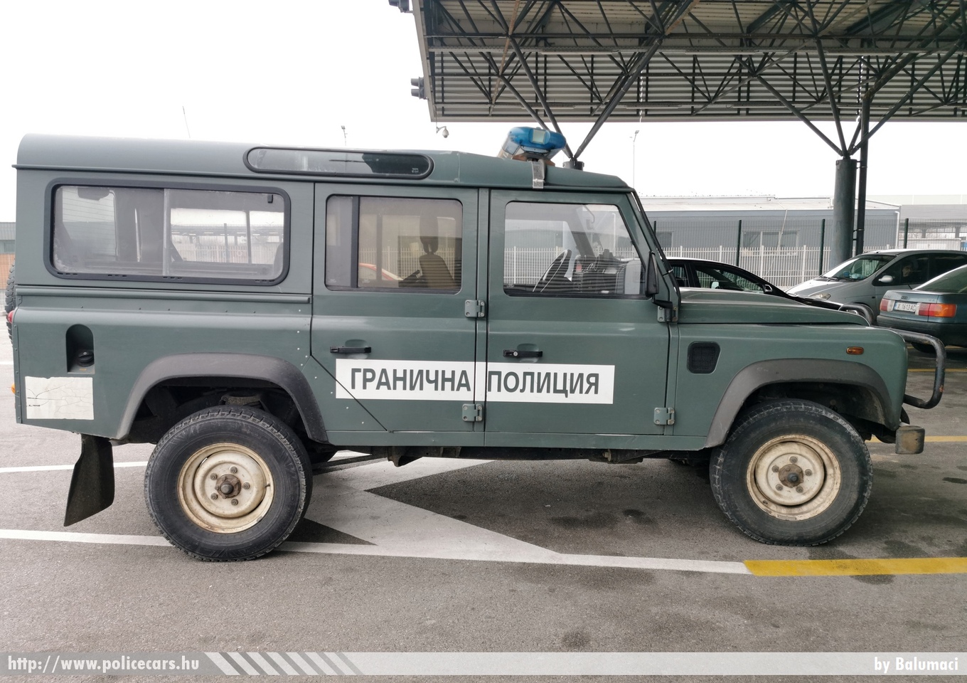 Land Rover Defender, határõrség, fotó: Balumaci
Keywords: bolgár Bulgária police policecar rendőr rendőrautó rendőrség Bulgarian