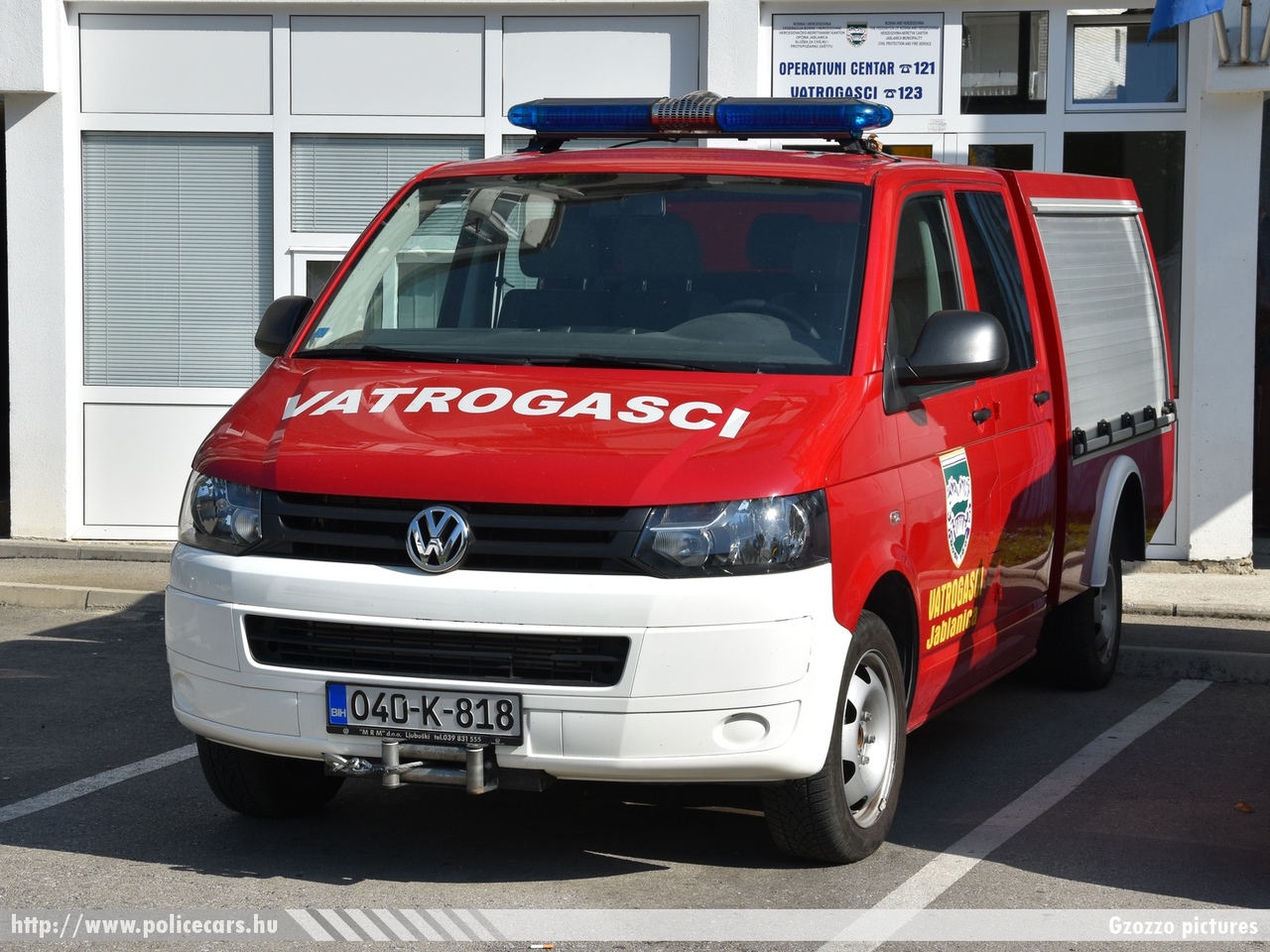 Volkswagen Transporter T5 facelift, Jablanica, fotó: Gzozzo pictures
Keywords: Bosznia-Hercegovina tûzoltó tûzoltóautó tûzoltóság bosnia bosnia-herzegovina fire firetruck