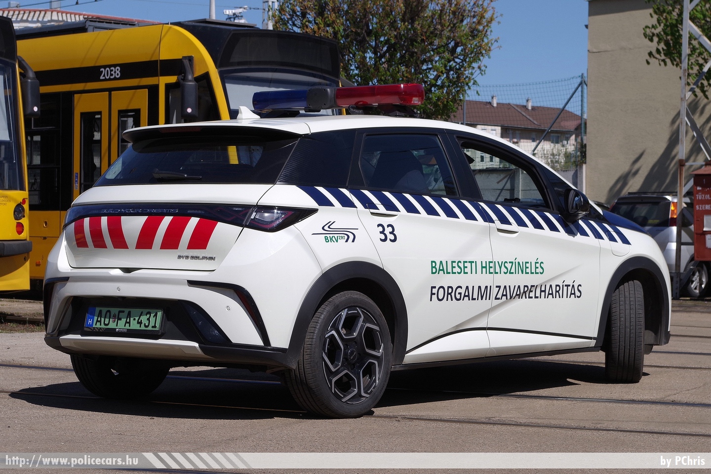 BYD Dolphin, Budapesti Közlekedési Zrt., Baleseti helyszínelés, fotó: PChris
Keywords: BKV AOFA-431