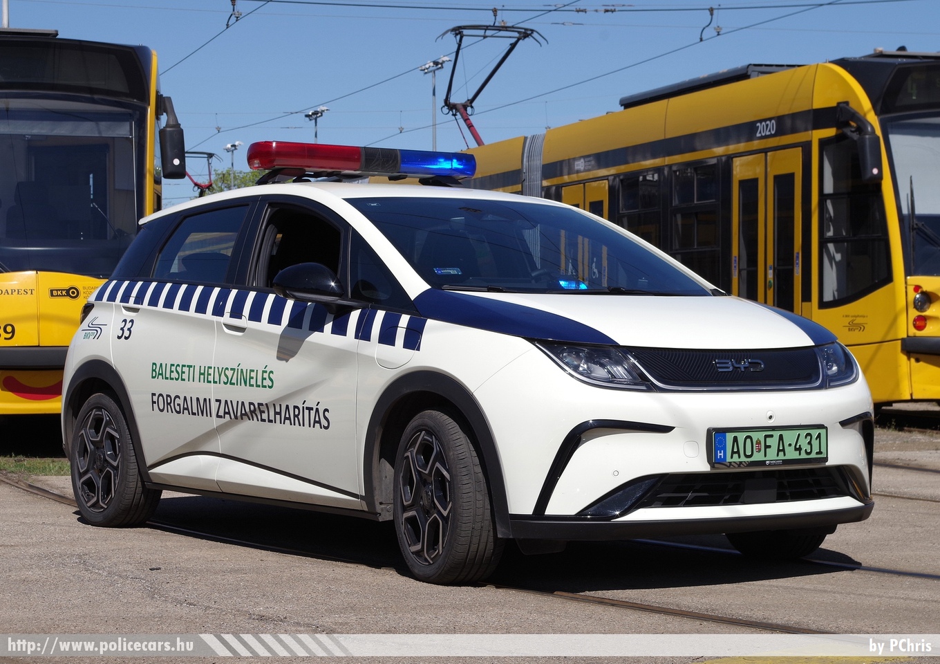 BYD Dolphin, Budapesti Közlekedési Zrt., Baleseti helyszínelés, fotó: PChris
Keywords: BKV AOFA-431