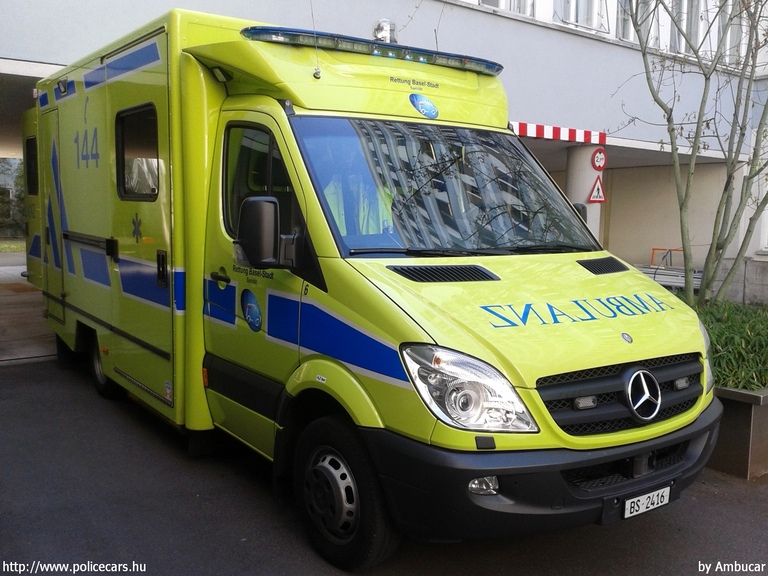 Mercedes-Benz Sprinter II, fotó: Ambucar
Keywords: Svájc svájci mentő mentőautó BS2416 Switzerland swiss ambulance