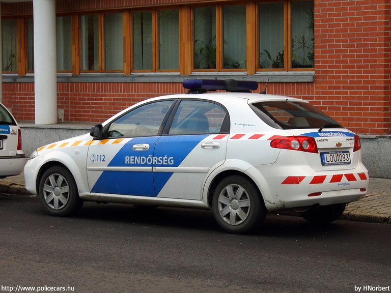 Chevrolet Lacetti, fotó: HNorbert 
Keywords: rendőr rendőrautó rendőrség magyar Magyarország LOU-093 Hungary hungarian police policecar