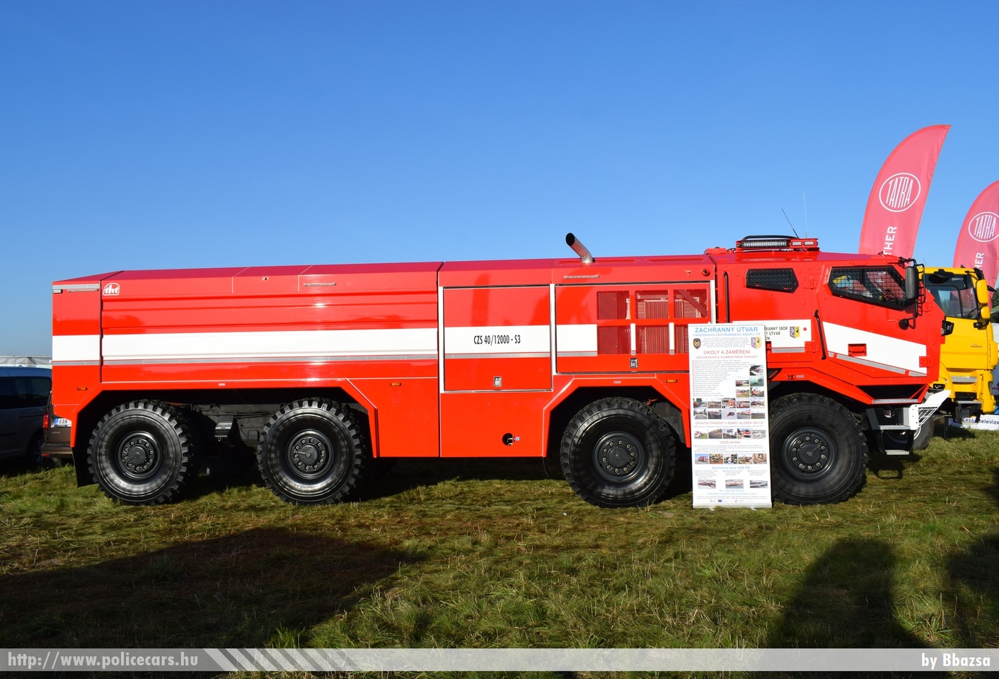 Tatra Titan T815-7M0RC1.371 8X8.1 CZS40 12000/S3, Hlucin, fotó: Bbazsa
Keywords: Czech cseh Csehország tûzoltó tûzoltóautó fire firetruck