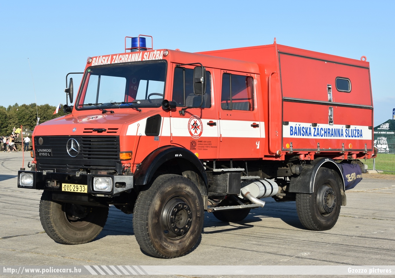 Mercedes Unimog 2150 L, Báňská záchranná služba Ostrava (Mine Rescue Service Ostrava), fotó: Gzozzo pictures
Keywords: cseh Csehország czech