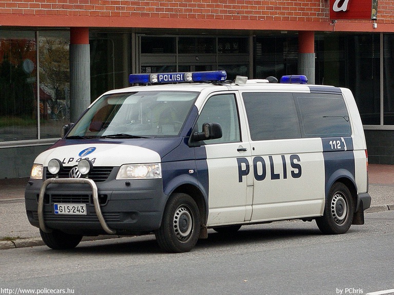 Volkswagen Transporter T5, fotó: PChris
Keywords: rendőr rendőrautó rendőrség finn Finnország