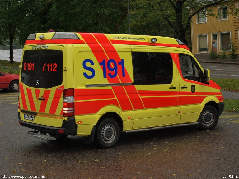 Mercedes-Benz Sprinter II, Savonlinna, fotó: PChris
Keywords: finn Finnország mentő mentőautó