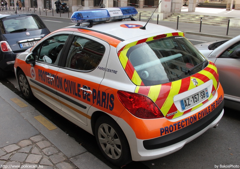 Peugeot 207, fotó: BakosPhoto
Keywords: polgári védelem francia Franciaország