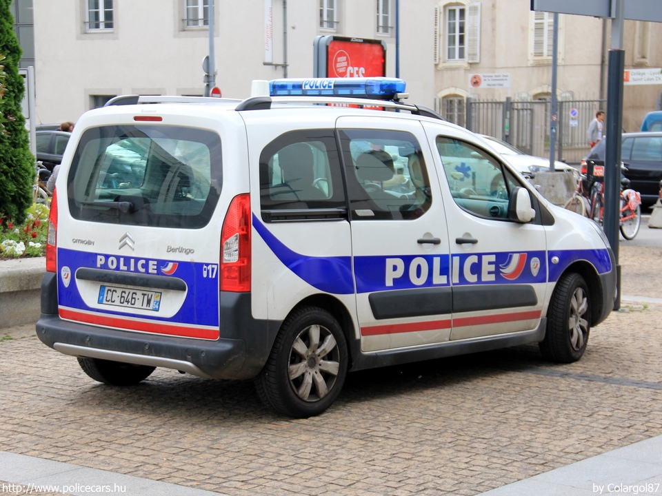 Citroen Berlingo, fotó: Colargol87
Keywords: francia Franciaország rendőr rendőrautó rendőrség