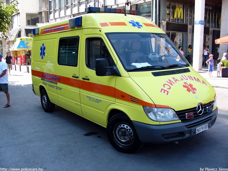 Mercedes Sprinter, fotó: Plavecz János 
Keywords: mentő mentőautó Görögország görög