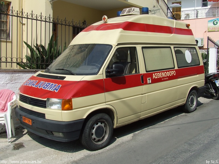 Volkswagen Transporter T4, fotó: Sz.S.
Keywords: mentő mentőautó Görögország görög