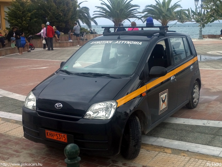 Daihatsu Cuore, fotó: Lackó
Keywords: görög Görögország rendőr rendőrautó rendőrség KHH-5315