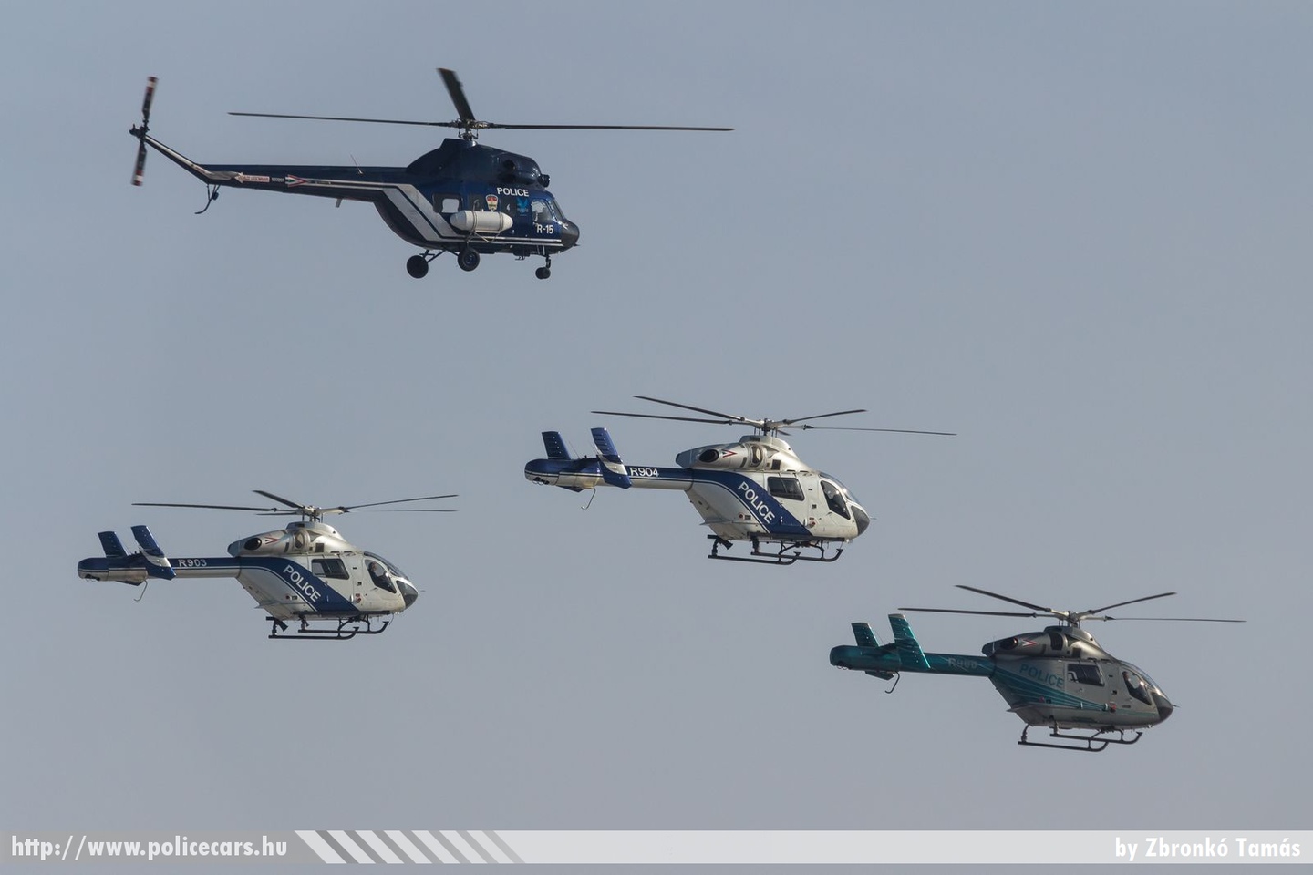 Mil Mi-2, MD-500E, MD-902 Explorer, fotó: Zbronkó Tamás
Keywords: rendőr rendőrhelikopter helikopter rendőrség magyar Magyarország hungarian Hungary police helicopter R-15 R904 R903 R900