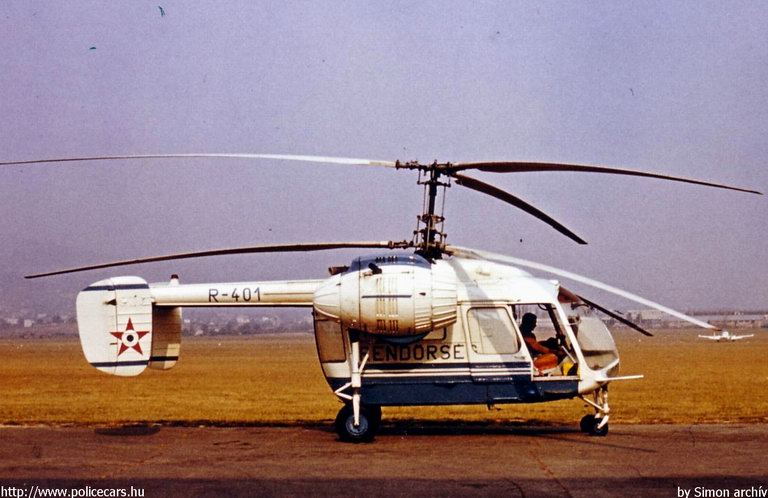 Kamov Ka-26, fotó: Simon archív
Keywords: helikopter rendőr rendőrség rendőrhelikopter magyar Magyarország