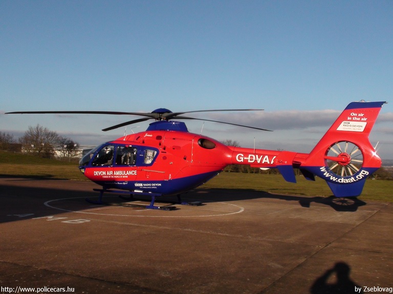Eurocopter EC135 T2+, Devon Air Ambulance, Anglia, fotó: Zseblovag
Keywords: helikopter mentő mentőhelikopter angol Anglia
