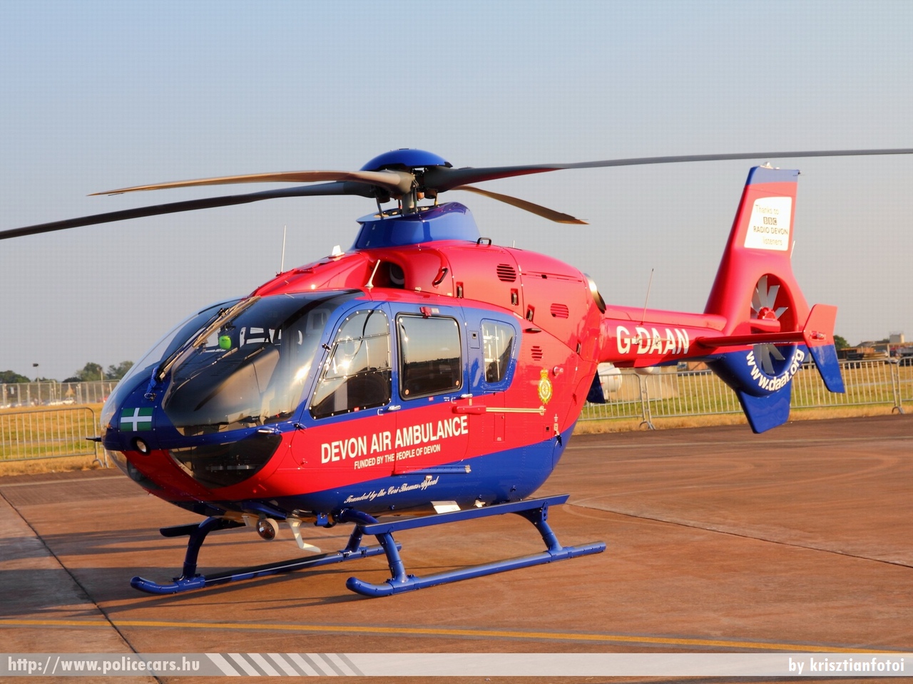 Eurocopter EC135 P2+, Devon Air Ambulance, fotó: krisztianfotoi 

