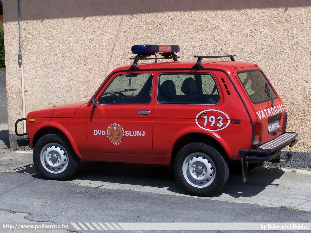 Lada Niva, fotó: Döbrentei Balázs 
Keywords: Horvátország tûzoltóság tûzoltóautó horvát Croatia croatian firefighter firetruck fire