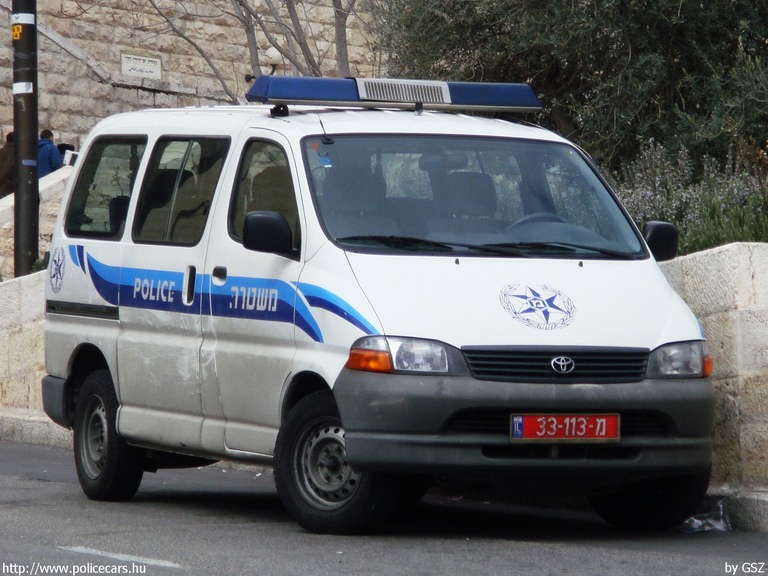 Toyota Hiace, fotó: GSZ
Keywords: Izrael izraeli rendőr rendőrautó rendőrség