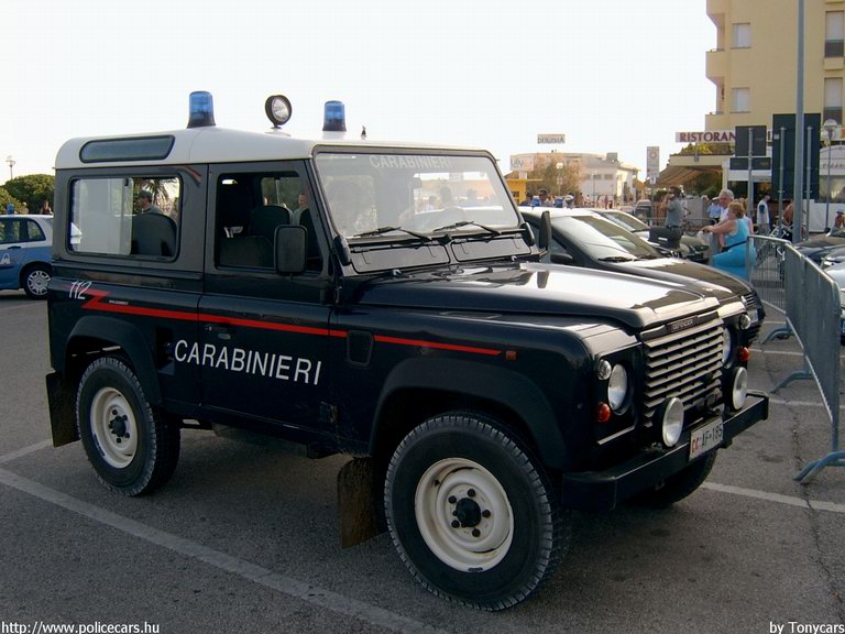 Land Rover Defender, fotó: Tonycars
Keywords: olasz Olaszország rendőrautó rendőrség rendőr  carabinieri 