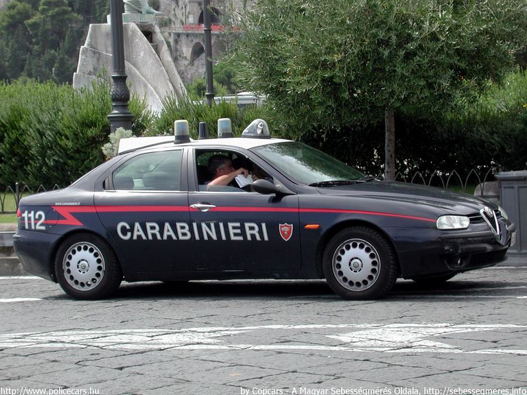 Alfa Romeo 156, fotó: Copcars
Keywords: olasz Olaszország rendőrautó rendőrség rendőr  carabinieri 