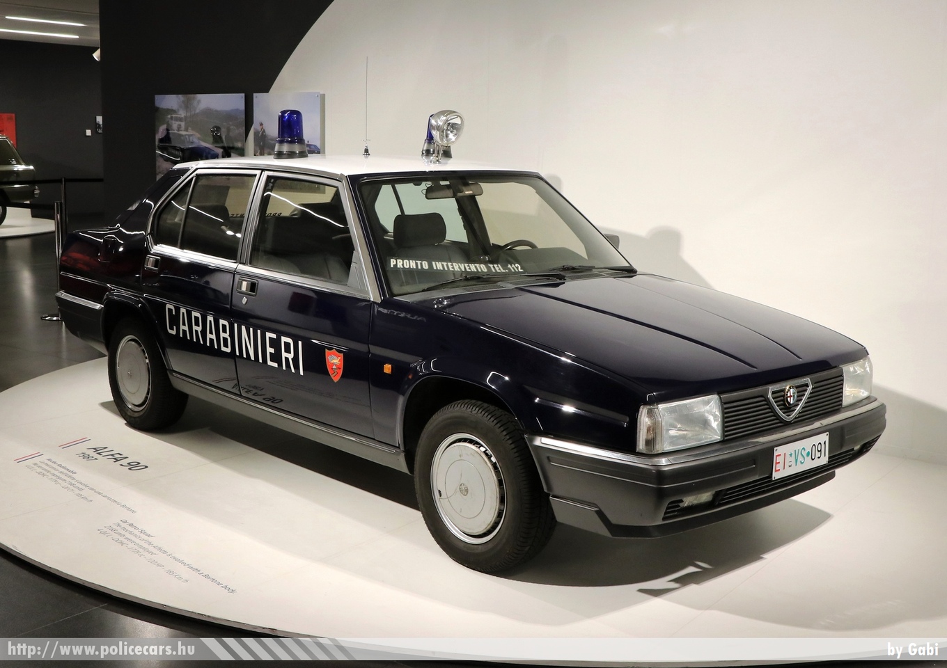 Alfa Romeo 90 1987, Carabinieri, Alfa Romeo Museum, fotó: Gabi
Keywords: rendőr rendőrautó rendőrség olasz Olaszország police policecar Italy italian katonai rendészet military