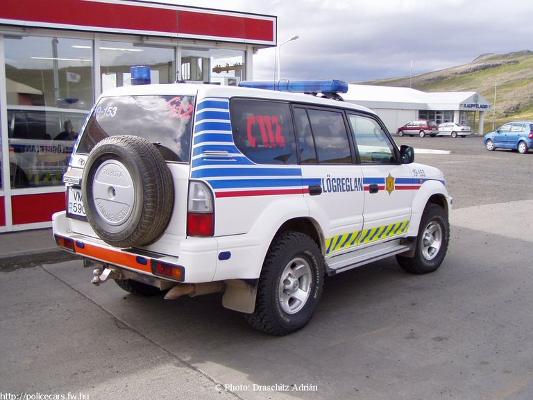 Toyota Land Cruiser, fotó: Draschitz Adrián
Keywords: rendőr rendőrautó rendőrség Izland izlandi