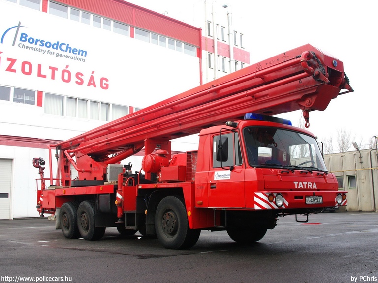 TATRA T815 PP 27-3, BorsodChem Zrt. Kazincbarcika, fotó: PChris
Keywords: tûzoltó tûzoltóautó tûzoltóság magyar Magyarország létesítményi GEW-931 fire firetruck Hungary hungarian