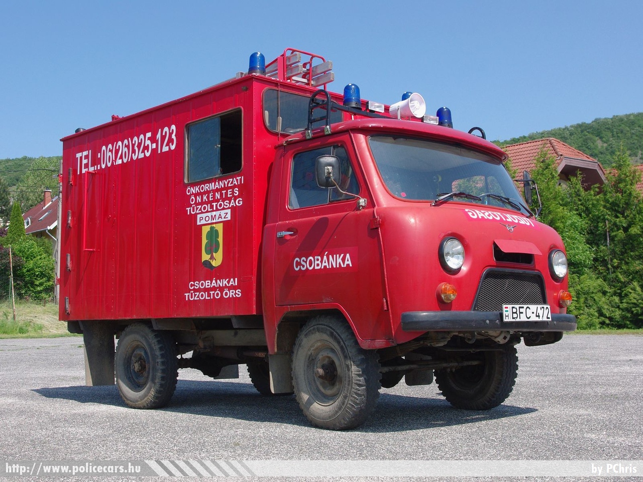 UAZ 452, Pomázi Önkormányzati Önkéntes Tûzoltóság, Csobánkai Tûzoltó Õrs, fotó: PChris
Keywords: tûzoltóautó tûzoltó ÖTP tûzoltóság magyar Magyarország fire firetruck Hungary hungarian BFC-472