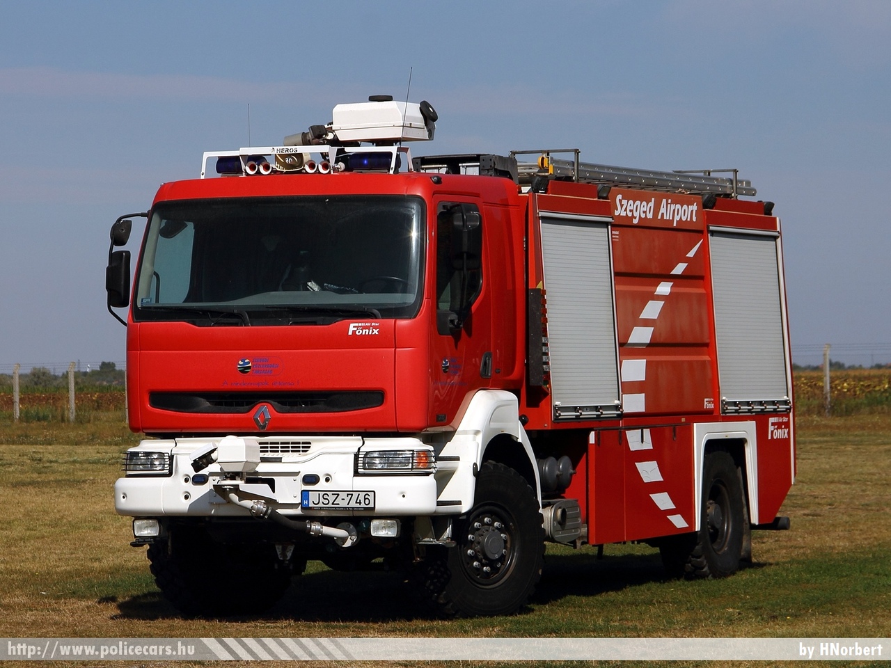 Renault Kerax 370 BM Heros Air Star Fõnix, Szeged Airport, fotó: HNorbert 
Keywords: JSZ-746 tûzoltóautó létesítményi tûzoltóság