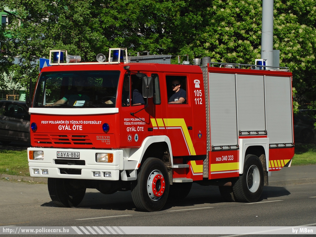 STEYR 16s26 4x4, FEGY Gyáli Önkéntes Tûzoltó Egyesület, fotó: MBen
Keywords: ÖTE magyar Magyarország tûzoltó tûzoltóautó tûzoltóság Hungary hungarian fire firetruck AYA-884