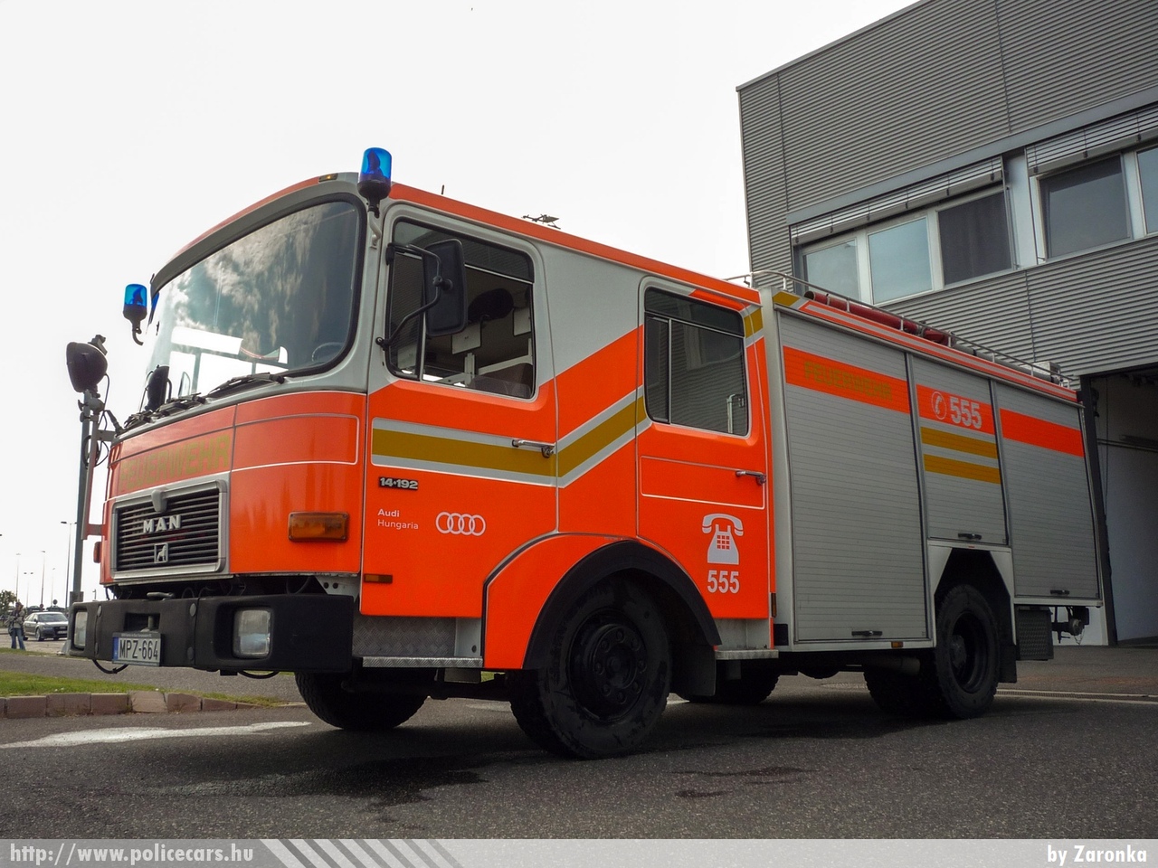 MAN 14.192F Metz, Audi Hungaria Motor Kft., Gyõr, fotó: Zaronka
Keywords: MPZ-664 létesítményi tûzoltó tûzoltóautó tûzoltóság magyar Magyarország fire firetruck Hungary hungarian