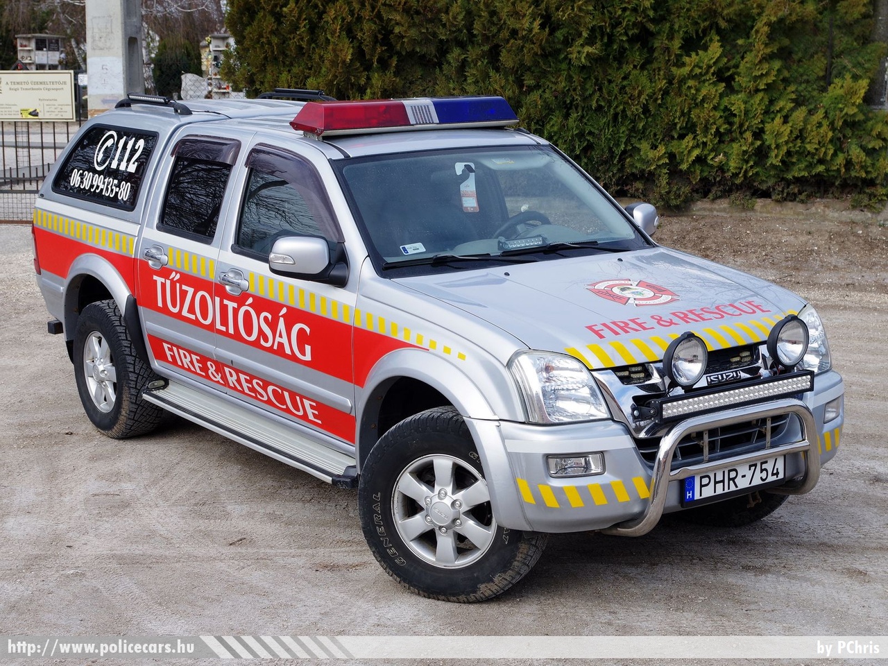 Isuzu D-Max, Piliscsabai Nagyközségi Önkéntes Tûzoltó Egyesület, fotó: PChris
Keywords: ÖTE magyar Magyarország tûzoltó tûzoltóautó tûzoltóság Hungary hungarian fire firetruck  PHR-754