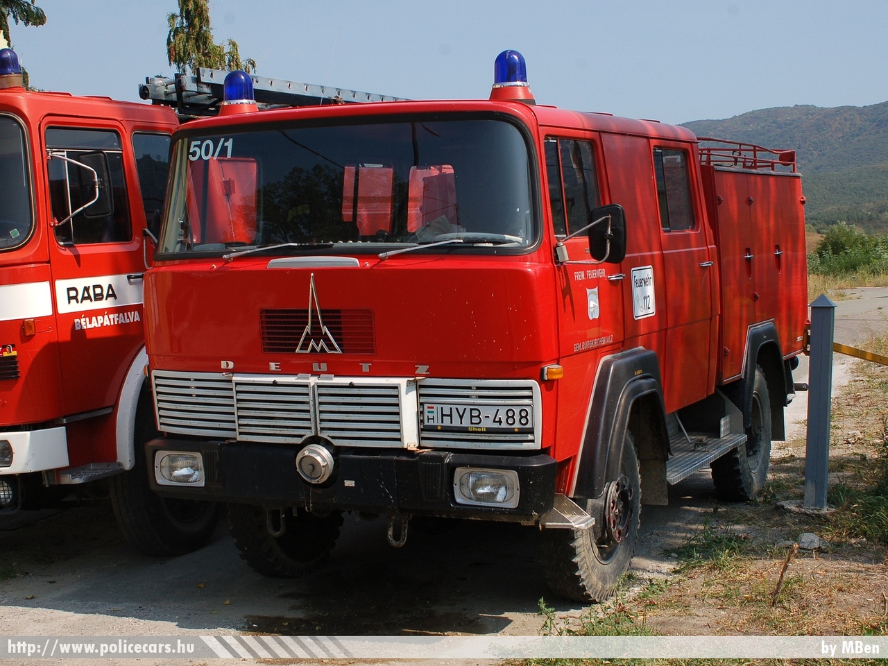 Magirus Deutz 110 D7-FA, Bélapátfalva Önkormányzati Tûzoltóparancsnokság, fotó: MBen
Keywords: tûzoltóautó tûzoltó ÖTP tûzoltóság magyar Magyarország fire firetruck Hungary hungarian HYB-488