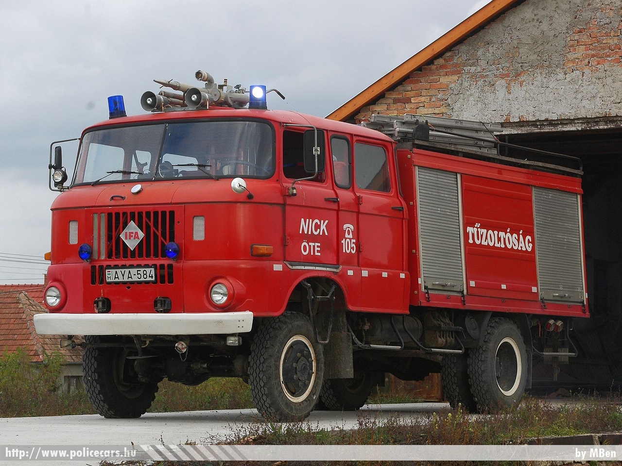 IFA W50, Nick Község Önkéntes Tûzoltó Egyesülete, fotó: MBen
Keywords: tûzoltó tûzoltóautó tûzoltóság magyar Magyarország ÖTE hungarian Hungary fire firetruck AYA-584