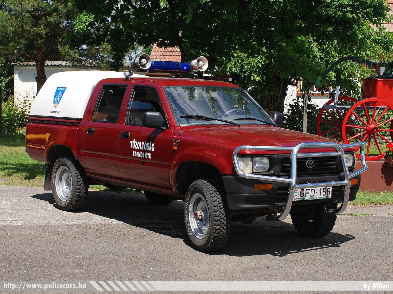Toyota Hilux, Farmosi Önkéntes Tûzoltó Egyesület, fotó: MBen
Keywords: tûzoltó tûzoltóautó tûzoltóság magyar Magyarország ÖTE hungarian Hungary fire firetruck GFD-156