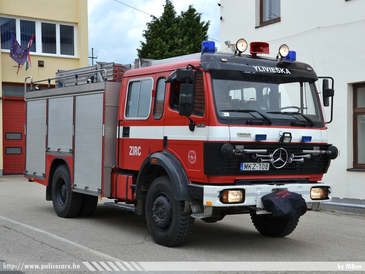 Mercedes-Benz 1726, Zirci Önkormányzati Tûzoltóparancsnokság, fotó: MBen
Keywords: tûzoltóautó tûzoltó ÖTP tûzoltóság magyar Magyarország fire firetruck Hungary hungarian MKZ-108