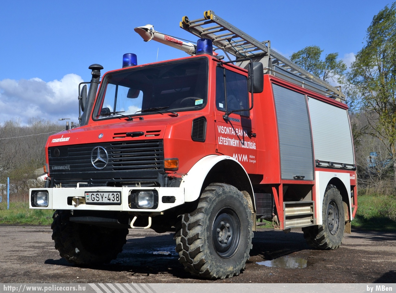 Mercedes Unimog U1550L, MVM Mátra Energia Zrt. létesítményi tûzoltóság, fotó: MBen
Keywords: létesítményi tûzoltó tûzoltóautó tûzoltóság magyar Magyarország fire firetruck Hungary hungarian GSY-438