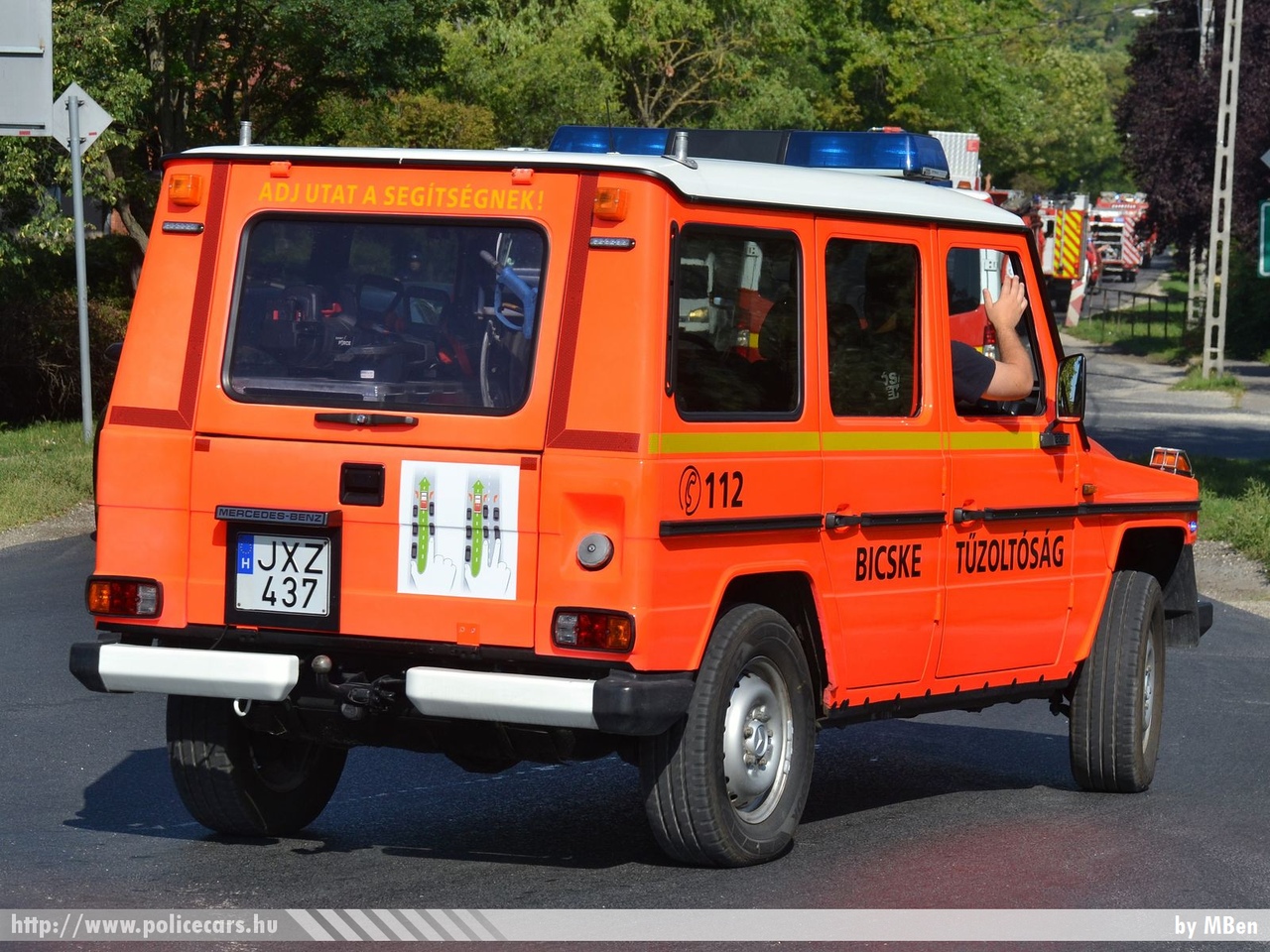 Mercedes-Benz G230, Bicskei Önkormányzati Tűzoltóság, fotó: MBen
Keywords: tűzoltó tűzoltóautó tűzoltóság magyar Magyarország ÖTP hungarian Hungary fire firetruck JXZ-437
