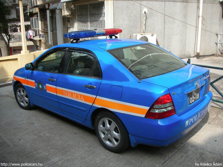 Toyota Corolla, Makaó, fotó: Kovács Ádám
Keywords: Kína kínai rendőr rendőrség rendőrautó police policecar china macau