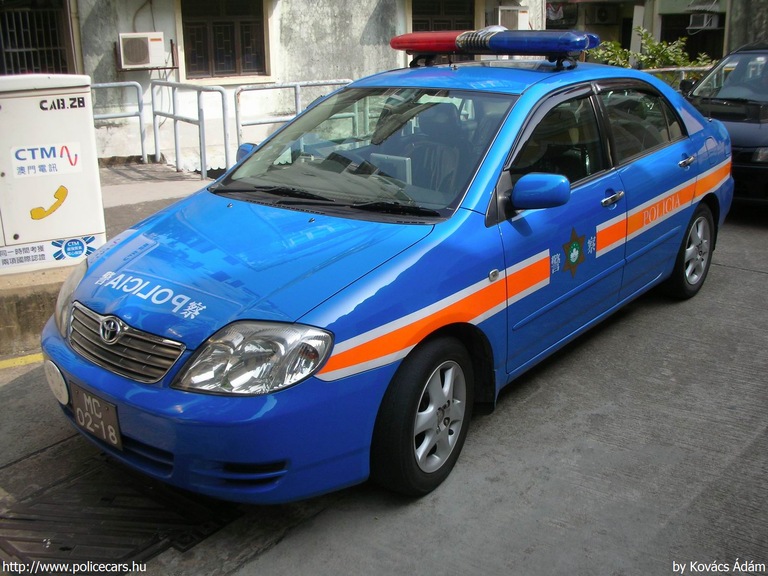 Toyota Corolla, Makaó, fotó: Kovács Ádám
Keywords: Kína kínai rendőr rendőrség rendőrautó police policecar china macau