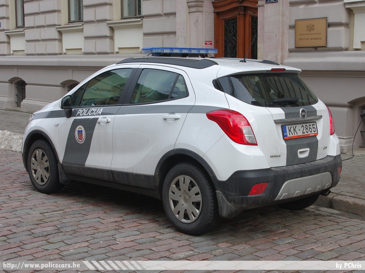 Opel Mokka, fotó: PChris 
Keywords: lett Lettország rendőr rendőrautó rendőrség Latvia latvian police policecar