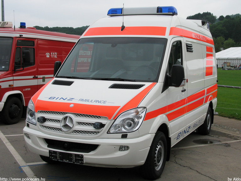 Mercedes Sprinter BINZ, fotó: Aldo
Keywords: luxemburg mentő mentőautó ambulance