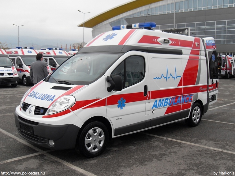 Renault Trafic, fotó: Markonis
Keywords: mentő mentőautó macedón Macedónia Macedonia ambulance