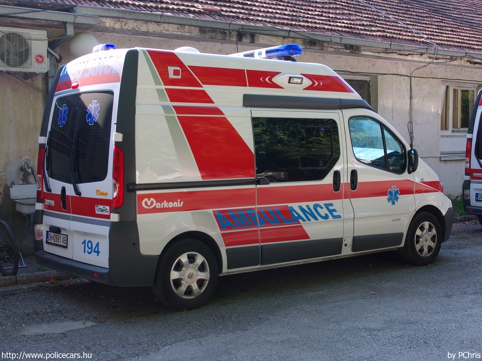 Renault Trafic, fotó: PChris
Keywords: mentő mentőautó macedón Macedónia Macedonia ambulance