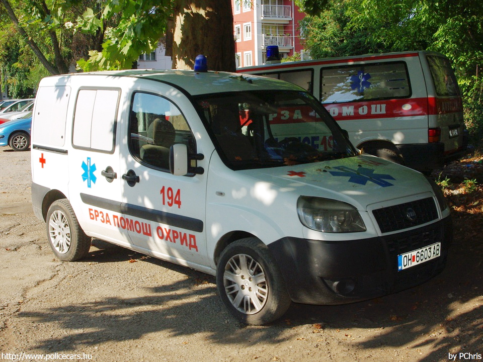 Fiat Doblo, fotó: PChris
Keywords: mentő mentőautó macedón Macedónia Macedonia ambulance