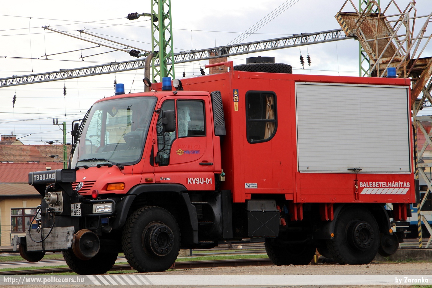 Mercedes-Benz Unimog U400, MÁV-START Zrt., fotó: Zaronka
Keywords: MÁV IKU-953